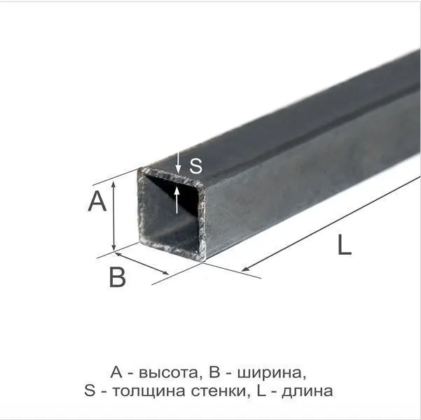 Труба профильная 30х30х2 Ст3сп ГОСТ 13663-86 - 0